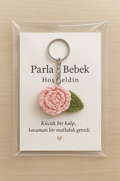 Naturel Bebek El Yapımı Örgü Çiçek Anahtarlık 10 adet – Kına, Nişan ve Bebek ...