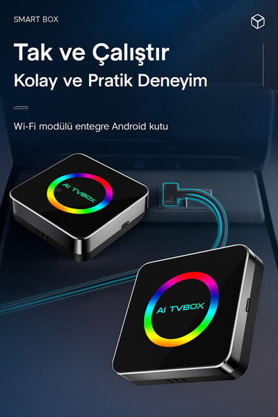 Omaze Kablosuz Carplay Video Oynatıcılı Apple ve Android Uyumlu Youtube Netflix ve Google Destekli