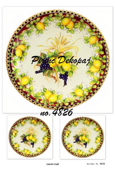 LİNEART Pirinç Dekopaj Kağıdı No:L4826- 29x42cm