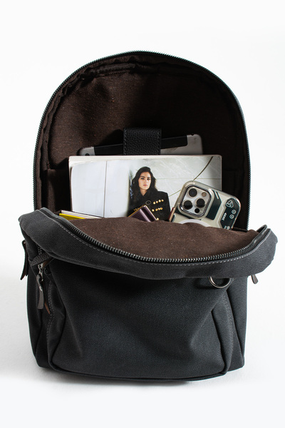 H&D COLLECTİON Premium Canvas Fabric Backpack Business Bag 1St Class Quality Fabric Bag