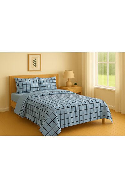 Loova Σετ παπλωματοθήκης   Διπλό " Θήκη παπλώματος + Σεντόνι με λάστιχο +2  Θ...