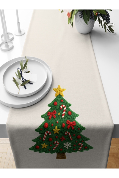 Bertille Home New Year Series 140X40 cm Digital Printed Runner (Christmas Christmas)