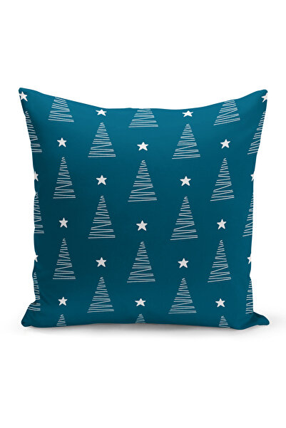 Bertille Home New Year Series Double-Sided Digital Printed Set of 4 Throw Pillow Covers (Christmas Cushion Cover)