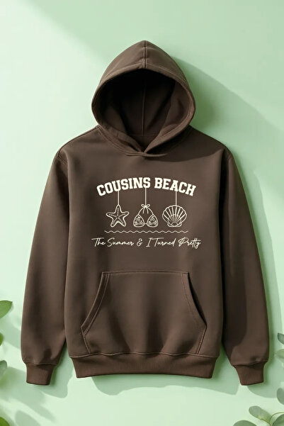 Vordevia سويت شيرت من القطن المطبوع من Cousins Beach The Summer I Turned Pretty مصنوع من 3 خيوط كبيرة الحجم