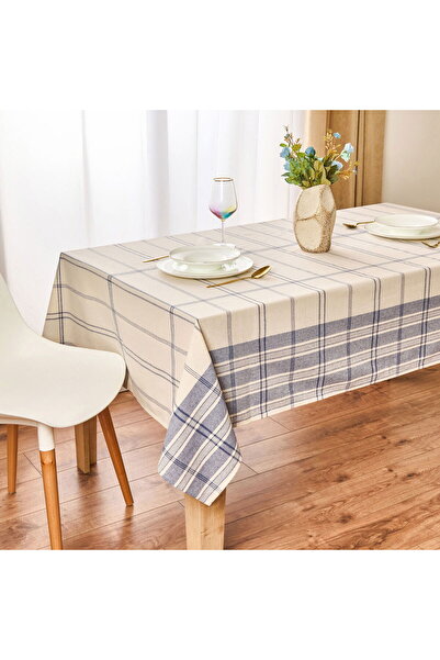MATMEL Sea Tablecloth - Ecru / Blue - 150X200 cm
