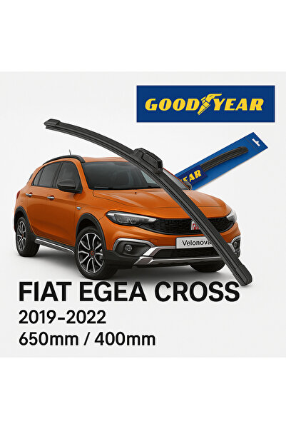 Velonova GOOD YEAR 2’li Set Muz Tipi Silecek Takımı Fiat Egea Cross 2019-2022...