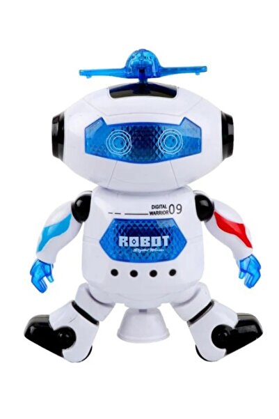 DavidaHome Robot sunete, lumini colorate, miscare,pe baterii, Bump and Go