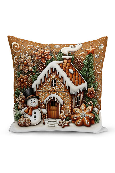 Bertille Home Новогодишна серия Двустранна калъфка за възглавница с цифров пе...