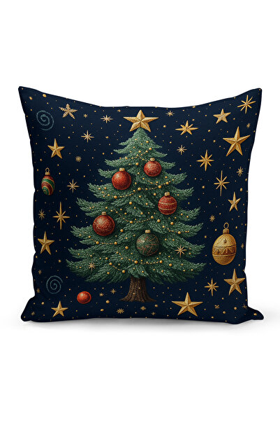 Bertille Home Новогодишна серия Двустранна калъфка за възглавница с цифров пе...