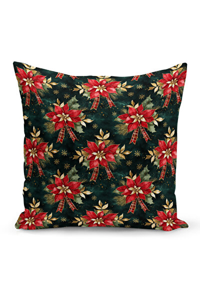 Bertille Home Новогодишна серия Двустранна калъфка за възглавница с цифров пе...