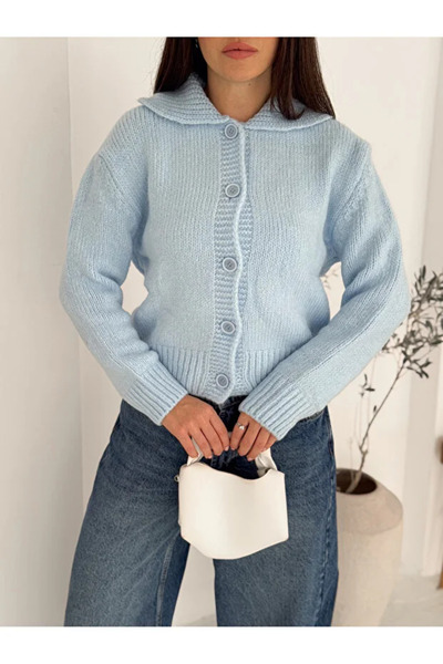 Vionne Collar Detailed Knitwear Cardigan