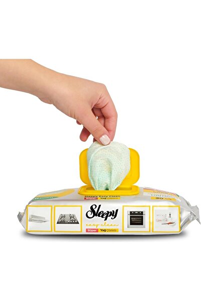 Sleepy مناديل تنظيف الأسطح مزيلة الزيوت 30 قطعة (5 قطع)