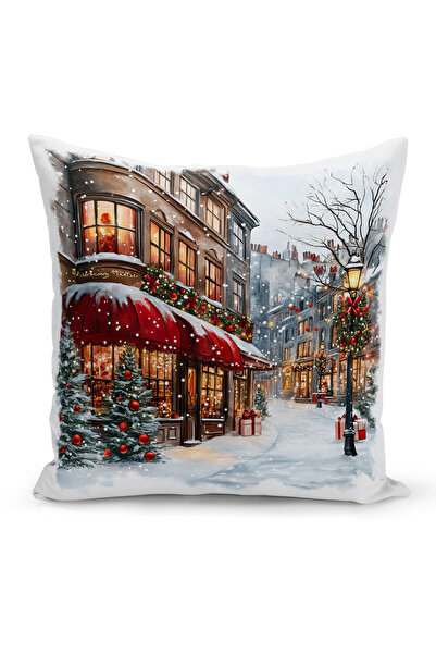 Bertille Home Πρωτοχρονιάτικη Σειρά Διπλής Όψης Ψηφιακή Εκτύπωση Μαξιλαροθήκη...