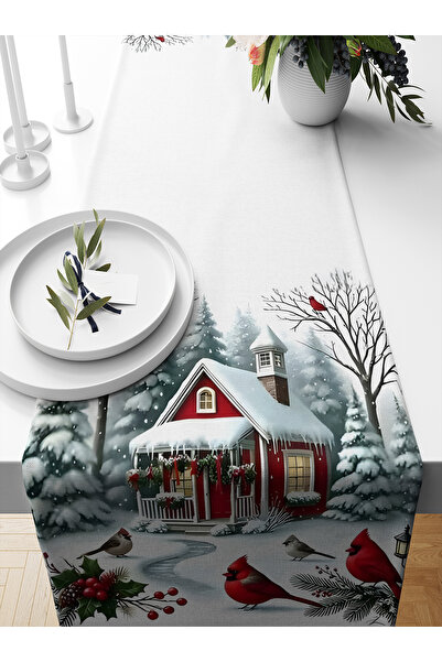 Bertille Home Seria de Anul Nou 140x40 cm Runner imprimat digital (Crăciun)