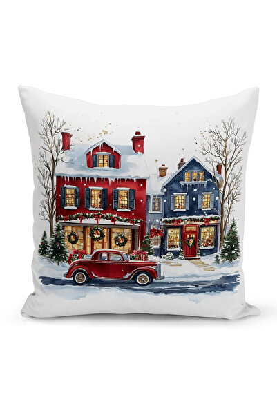 Bertille Home Πρωτοχρονιάτικη Σειρά Διπλής Όψης Ψηφιακή Εκτύπωση Μαξιλαροθήκη...