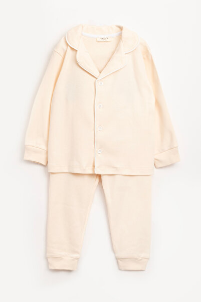 Vauva Pajama Set Girls Boys Pajama Set 100% Cotton Front Buttoned Two-Piece Set