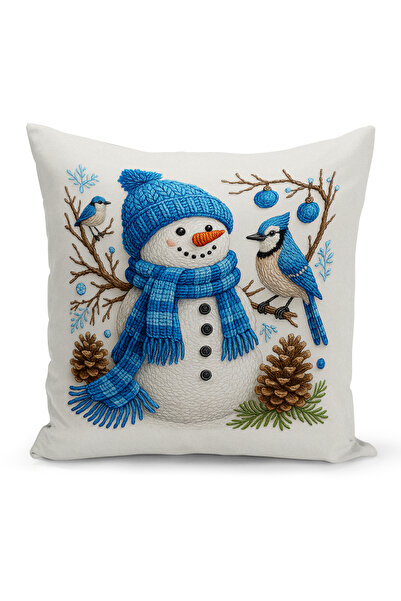 Bertille Home Новогодишна серия Двустранна калъфка за възглавница с цифров пе...