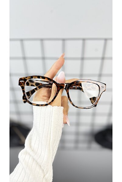 LOOKUP NEW Kare Cat Eye 55 Ekartman Bone Transparent Women Men Unisex Blue Light Protection Screen Glasses Eyewear