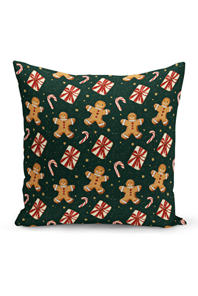 Bertille Home Новогодишна серия Двустранна калъфка за възглавница с цифров пе...
