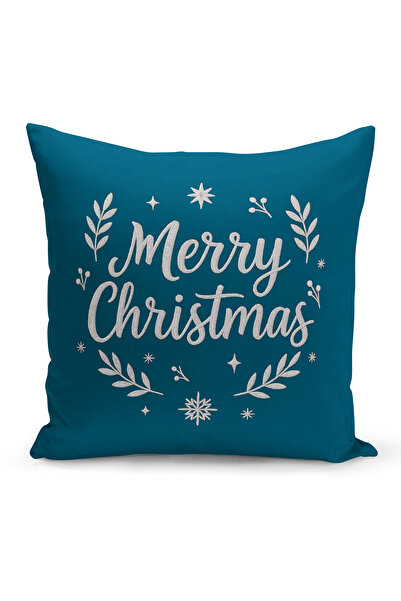 Bertille Home New Year Series Double-Sided Digital Printed Set of 4 Throw Pillow Covers (Christmas Cushion Cover)