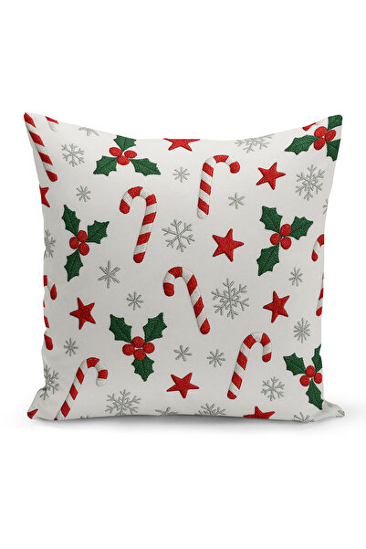 Bertille Home Новогодишна серия Двустранна калъфка за възглавница с цифров пе...