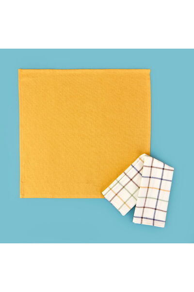 MATMEL منشفة تجفيف من ماي هوم أوميا - عبوة من قطعتين - خردل - 45×45 سم