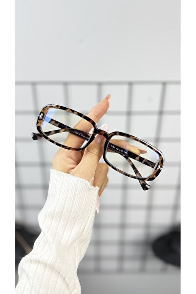 LOOKUP NEW Square Rectangular 42 Ekartman Metal Transparent Women Men Unisex Blue Light Protection Screen Glasses Eyewear