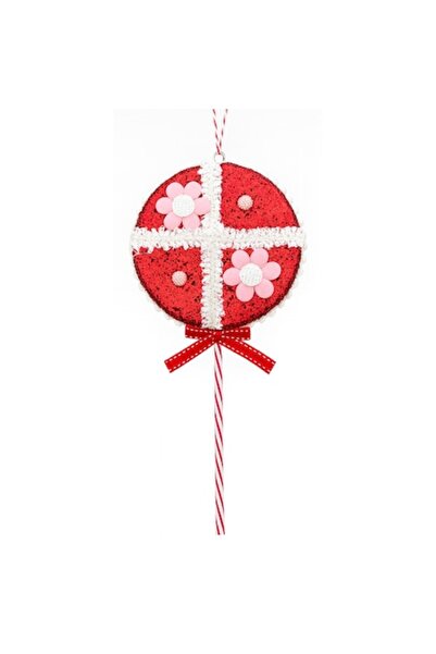 OEM Christmas Decoration, Lollipop Shape, 3D, Red/White/Pink, 30.5 x 13.5 cm