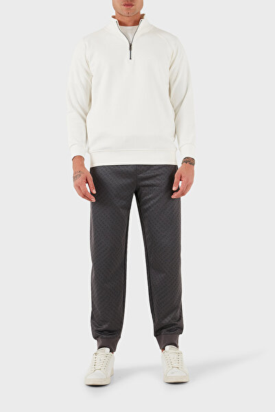 Armani Exchange Fully Jacquard Relaxed Fit Elasticated Leg Jogger Pants Men's Trousers Xm001356 Af