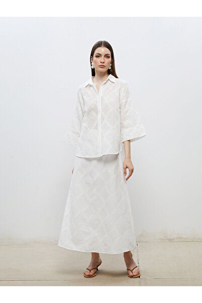 LC Waikiki Vizyon Yeni Sezon Standart Fit Ajurlu A Kesim Brode Etek