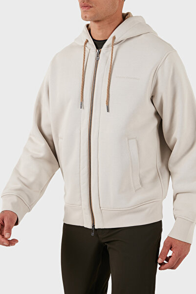 Armani Exchange Cotton Regular Fit Hooded Zippered Sweat Men's Sweat Xm001026 Af16279 U1013
