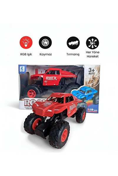 Sole 1:18 Ölçek Rock Crawler Off-Road RGB Işıklı Oyuncak Araba