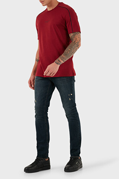 Armani Exchange Cotton Slim Fit Regular Waist Narrow Leg Jeans Men's Denim Pants Xm000070 Af15833 Mb001