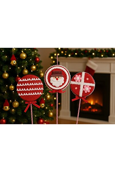 OEM Christmas Decoration, Lollipop Shape, 3D, Red/White/Pink, 30.5 x 13.5 cm