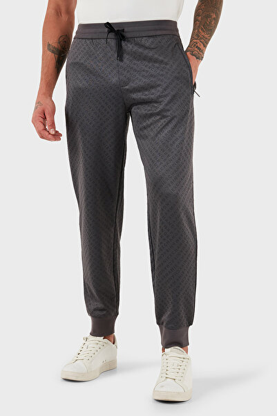 Armani Exchange Fully Jacquard Relaxed Fit Elasticated Leg Jogger Pants Men's Trousers Xm001356 Af