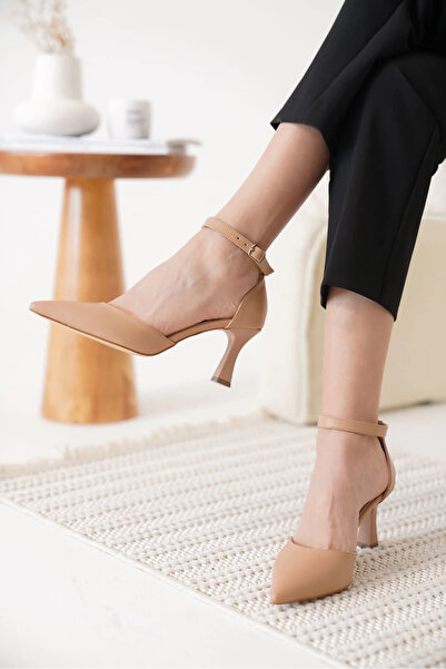 TB Terzi Bey Clara Women's Nude Heeled Shoes