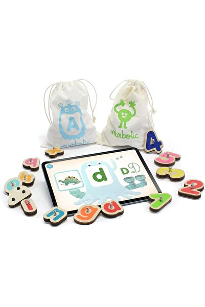 Marbotic مجموعة ماربوتيك الحسية تعلم الأرقام والحروف تفاعليا مع ألعاب تعليمية على iPad