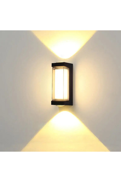 Generic Brand Outdoor Wall Light Black Led 14W Yellow Light 6073