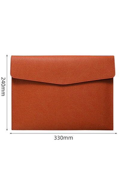 Choice1 Brown Faux Leather Dument Bag, Business Information Bag, A4 Folder, S...