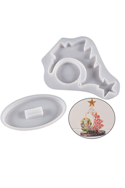 Choice1 03 قوالب سيليكون لصنع إطارات صور معلقة على شكل قلب حب/شجرة عيد الميلا...