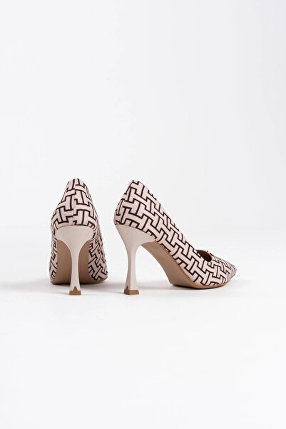 TB Terzi Bey Kelsey women's beige patterned stiletto