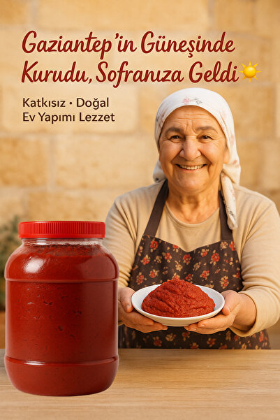 BİZİMHEKİM ŞİFA EVİ Gaziantep Güneşte Kurutulmuş Katkısız Domates Salçası 5 KG | Ev Yapımı Doğal Köy Lezzeti