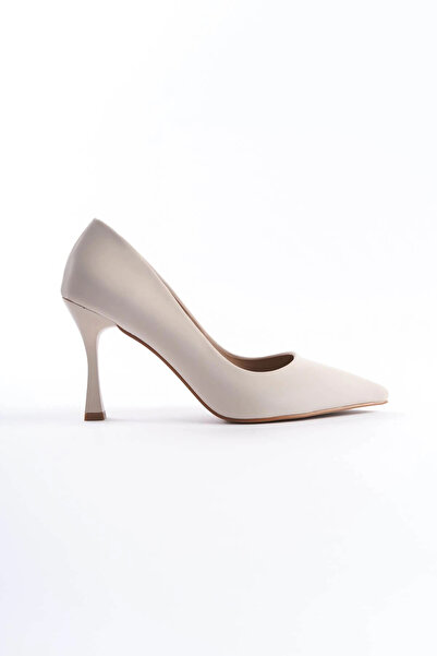 TB Terzi Bey Jessica Women's Beige Satin Stiletto