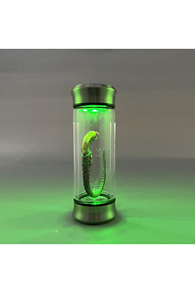 choice2 جرة زجاجية مضيئة بضوء فضائي، تحتوي على عينة زينومورف، وعينة فيسهاغر، ...