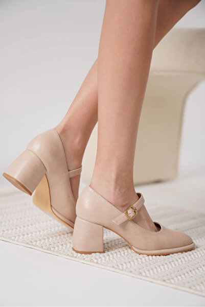 TB Terzi Bey Kelly nude leather women's high heel shoes