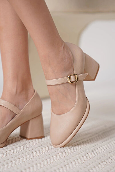 TB Terzi Bey Kelly nude leather women's high heel shoes