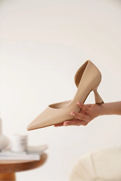 TB Terzi Bey Seraphine women's nude leather high heel shoes