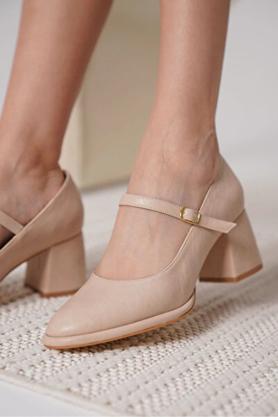 TB Terzi Bey Slay Nude Skin Women's Heeled Shoes