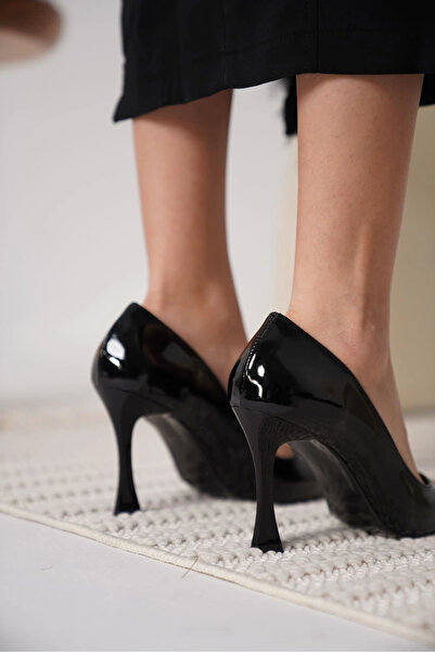 TB Terzi Bey Blade Black Patent Leather Women's Stiletto