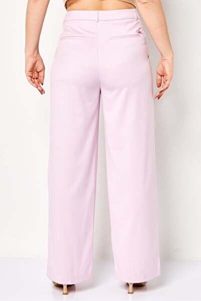 Scotch & Soda Women Regular Fit Solid Straight Leg Pants, Lavender